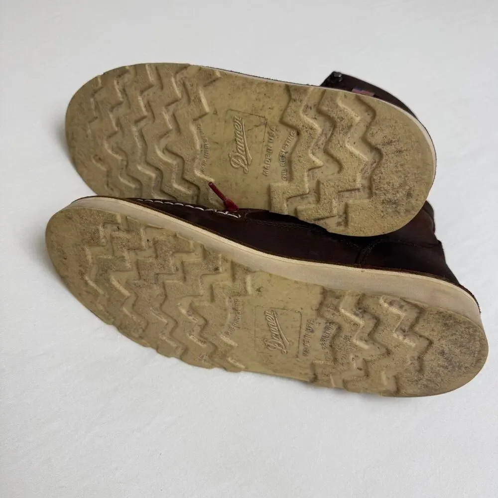 Danner Bull Run Moc Toe 6" Brown Leather Lace Up Boots Style 15575 Size US 8 - Picture 6 of 8